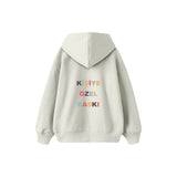 Kişiye Özel Baskılı Çocuk Hoodie — Beyaz — arka baskı görünümü