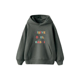 Kişiye Özel Baskılı Çocuk Hoodie — Antrasit — ön baskı görünümü