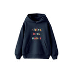 Kişiye Özel Baskılı Çocuk Hoodie — Lacivert — ön baskı görünümü