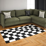 Black &amp; White Illusion Carpet