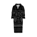 Dark Aztec - Etnik Desenli Bornoz