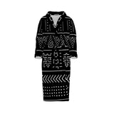 Dark Aztec - Etnik Desenli Bornoz