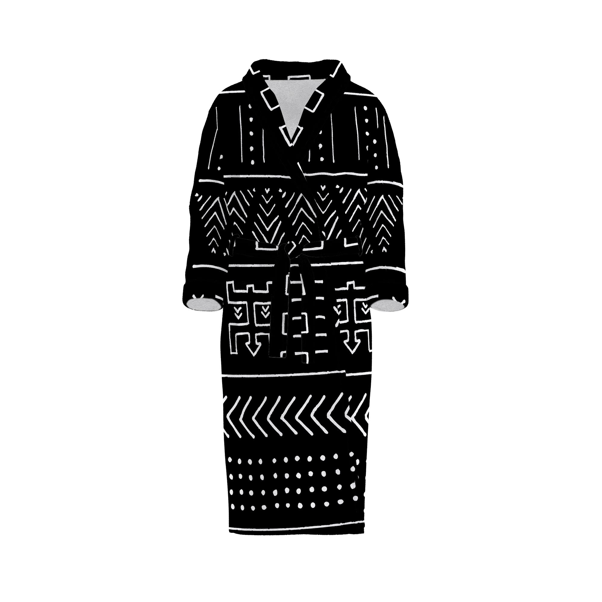 Dark Aztec - Etnik Desenli Bornoz