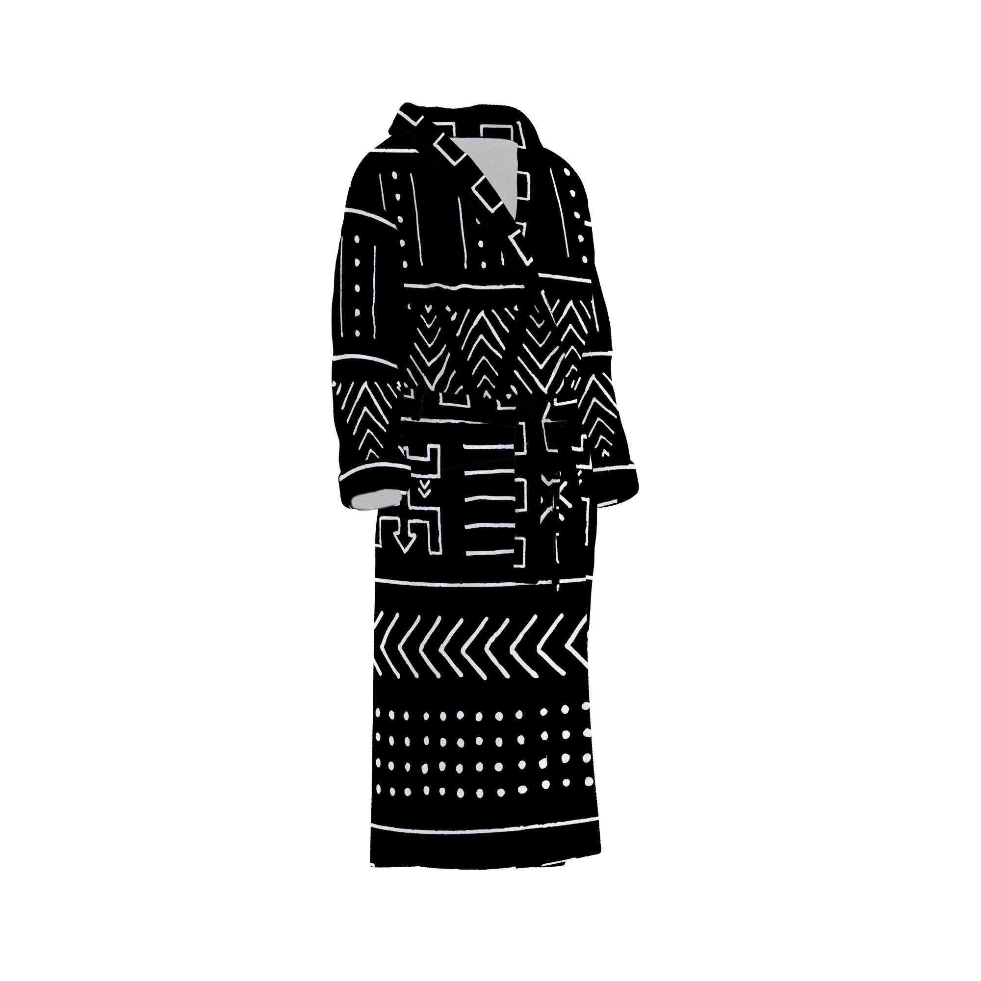 Dark Aztec - Etnik Desenli Bornoz
