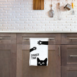 Dinner Time / Cat Kitchen Towel 