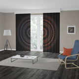 Dark Mandala Background Curtain