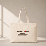 Eating Pussy Cures Depression Club Tote Bag