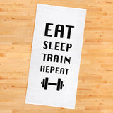 Eat Sleep Train Repeat v2 Sports Towel