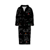 All Tracks Black / Formula 1 Tracks Bathrobe