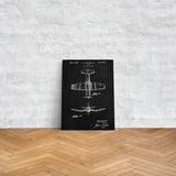 F4U Corsair Chalkboard Kanvas Tablo