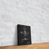 F4U Corsair Chalkboard Kanvas Tablo
