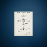 F4U Corsair Ivory Kanvas Tablo