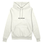 F*CK YOU Pie Chart Oversize Hoodie – Beyaz – ön görünüm