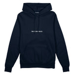 F*CK YOU Pie Chart Oversize Hoodie – Lacivert – ön görünüm