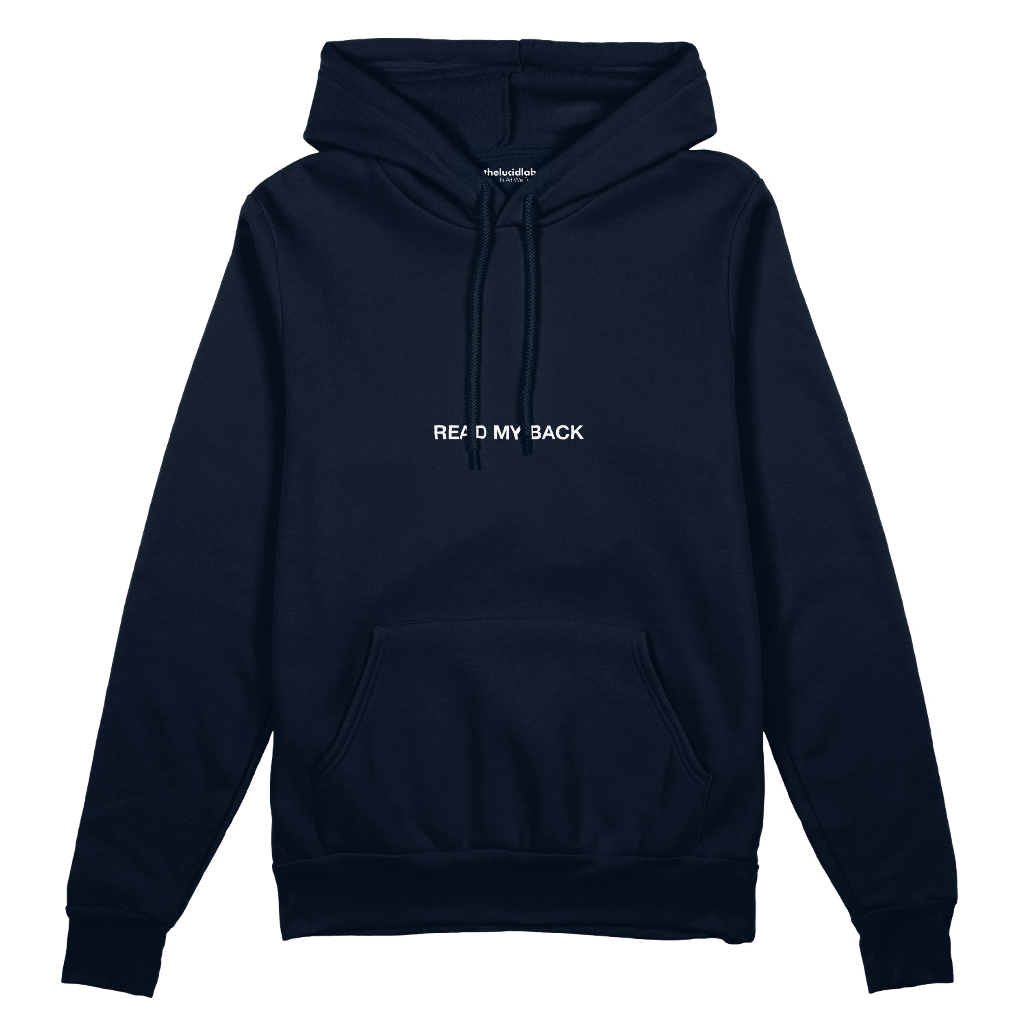F*CK YOU Pie Chart Oversize Hoodie – Lacivert – ön görünüm