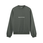 F*CK YOU Pie Chart Oversize Sweatshirt – Antrasit – ön görünüm