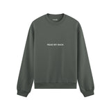 F*CK YOU Pie Chart Oversize Sweatshirt – Antrasit – ön görünüm