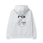 F*CK YOU Pie Chart Hoodie – Beyaz – arka görünüm
