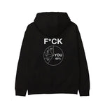 F*CK YOU Pie Chart Hoodie – Siyah – arka görünüm