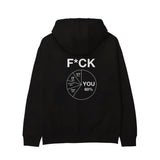 F*CK YOU Pie Chart Hoodie – Siyah – arka görünüm