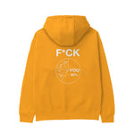 F*CK YOU Pie Chart Hoodie – Turuncu – arka görünüm