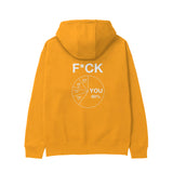 F*CK YOU Pie Chart Hoodie – Turuncu – arka görünüm
