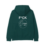 F*CK YOU Pie Chart Hoodie – Koyu Yeşil – arka görünüm