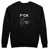 F*CK YOU Pie Chart Sweatshirt – Siyah – arka görünüm