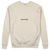 F*CK YOU Pie Chart Sweatshirt – Bej – ön görünüm