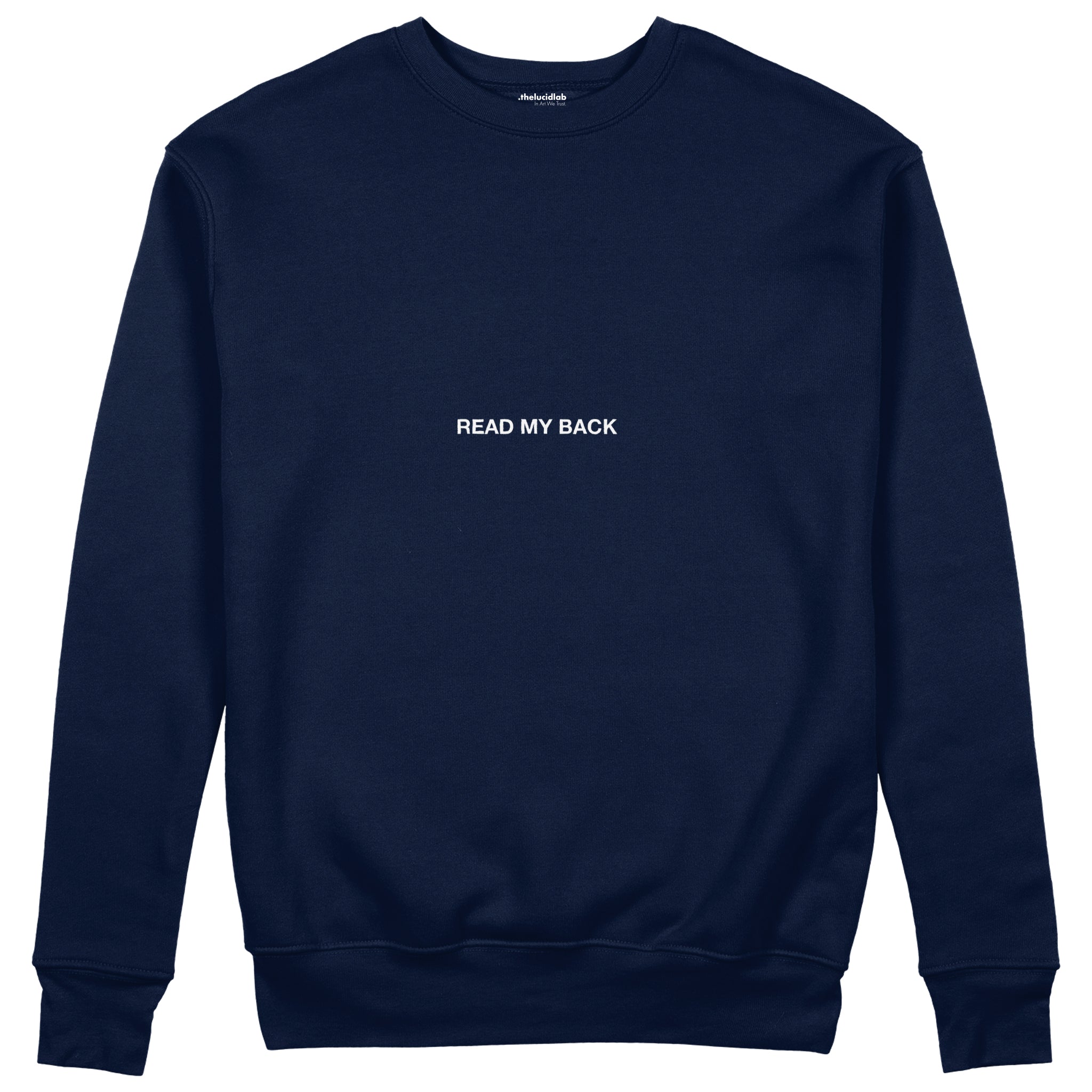 F*CK YOU Pie Chart Sweatshirt – Lacivert – ön görünüm