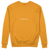 F*CK YOU Pie Chart Sweatshirt – Turuncu – ön görünüm