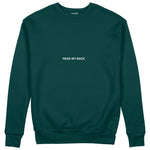 F*CK YOU Pie Chart Sweatshirt – Koyu Yeşil – ön görünüm