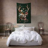 Floral Deer Wall Covering