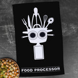 Food Processor Black Kitchen Towel