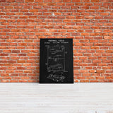 Football Field Chalkboard - Futbol Sahası Kanvas Tablo
