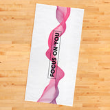 Focus On You / Pink-White Sports Towel