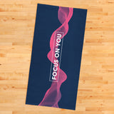 Focus On You / Pink-Navy Blue Sports Towel