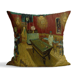 Gece Kahvesi - The Night Café Çift Taraflı Kırlent Kılıfı 2 Adet