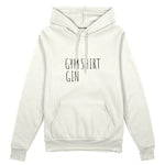 Gin Shirt Oversize Hoodie – Beyaz – ön görünüm