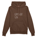 Gin Shirt Oversize Hoodie – Kahverengi – ön görünüm