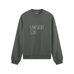 Gin Shirt Oversize Sweatshirt – Antrasit – ön görünüm
