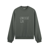 Gin Shirt Oversize Sweatshirt – Antrasit – ön görünüm