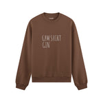 Gin Shirt Oversize Sweatshirt – Kahverengi – ön görünüm