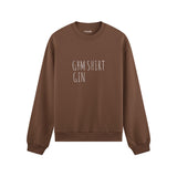 Gin Shirt Oversize Sweatshirt – Kahverengi – ön görünüm