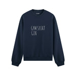 Gin Shirt Oversize Sweatshirt – Lacivert – ön görünüm
