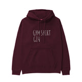 Gin Shirt Hoodie – Bordo – ön görünüm