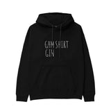 Gin Shirt Hoodie – Siyah – ön görünüm
