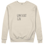 Gin Shirt Sweatshirt – Bej – ön görünüm