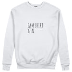 Gin Shirt Sweatshirt – Beyaz – ön görünüm