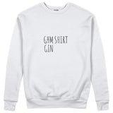 Gin Shirt Sweatshirt – Beyaz – ön görünüm